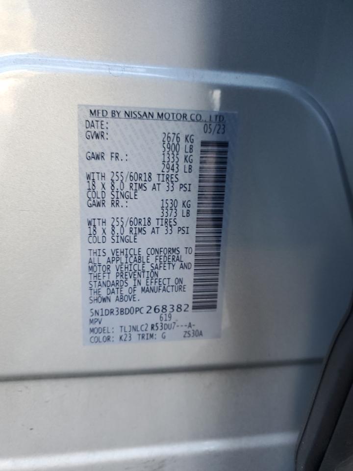 2023 NISSAN Pathfinder VIN 5N1DR3BD0PC268382 photo 12