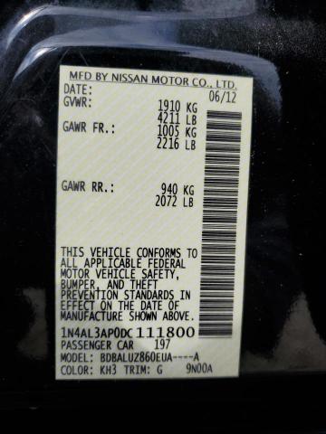 2013 NISS Altima VIN 1N4AL3AP0DC111800 photo 12