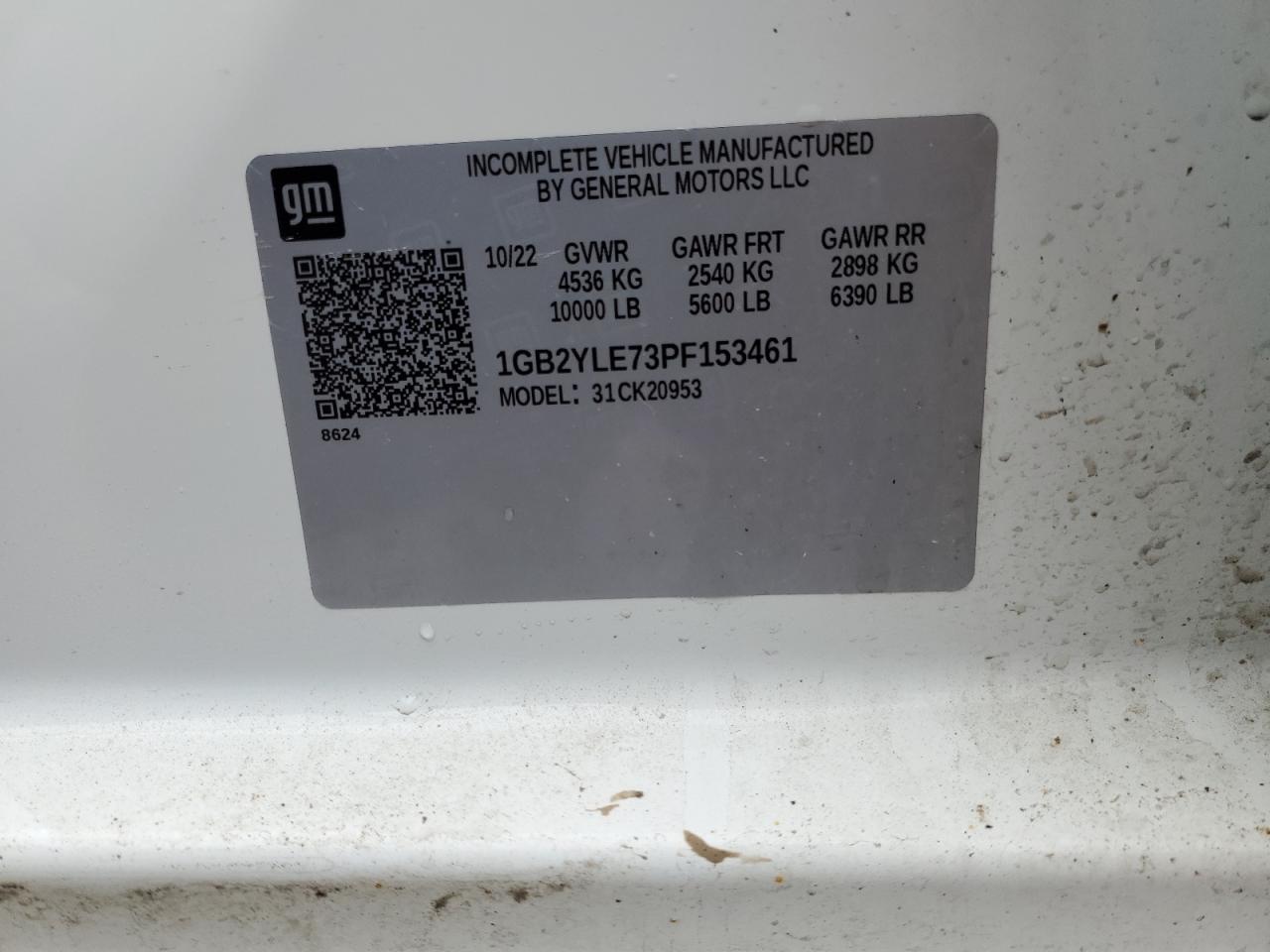 2023 Chevrolet All models VIN 1GB2YLE73PF153461 photo 12