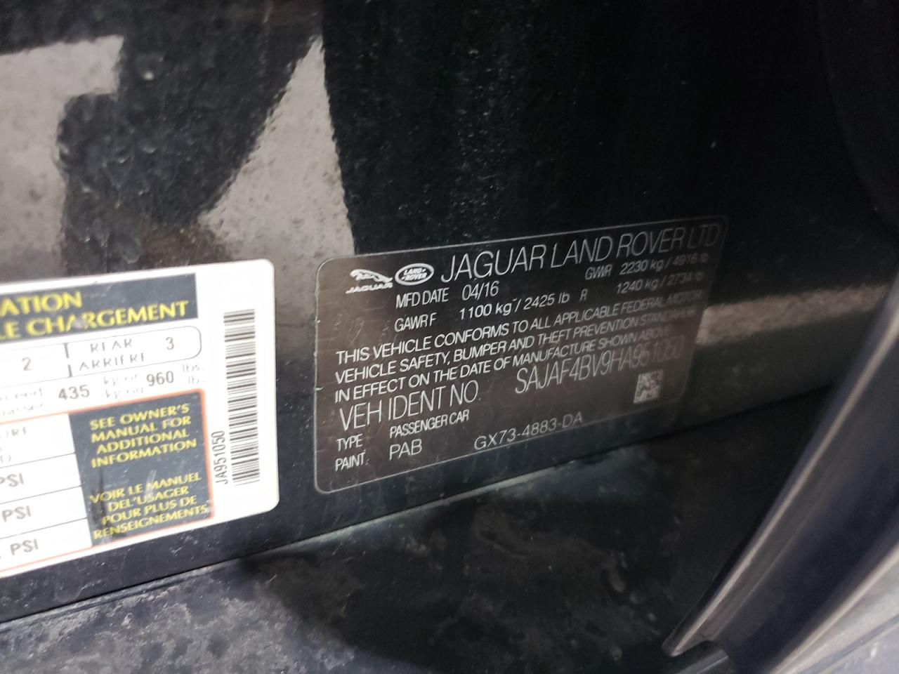 2017 Jaguar Xe VIN SAJAF4BV9HA951050 photo 12