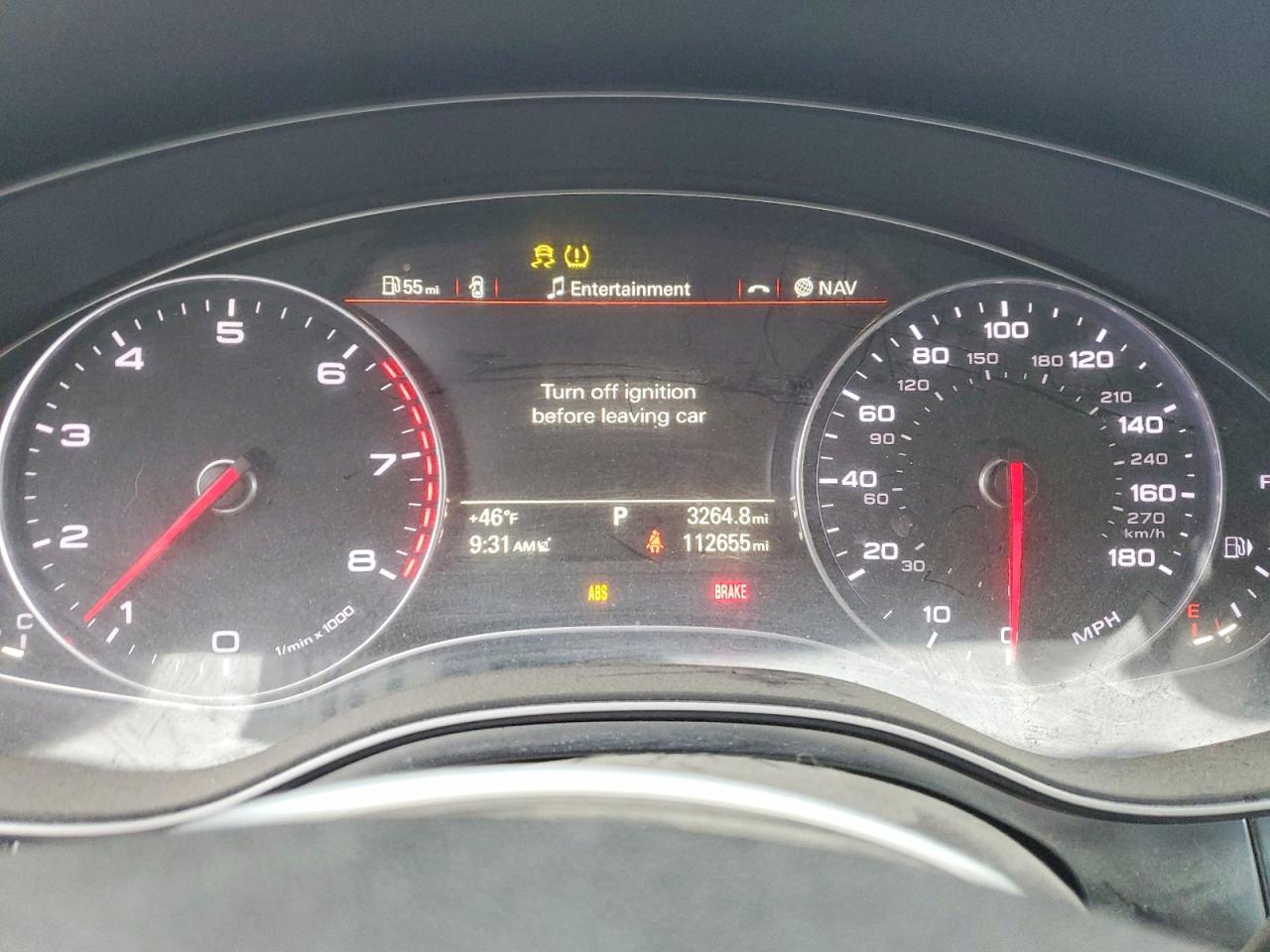 2014 Audi A6 VIN WAUGFAFC0EN123180 photo 9