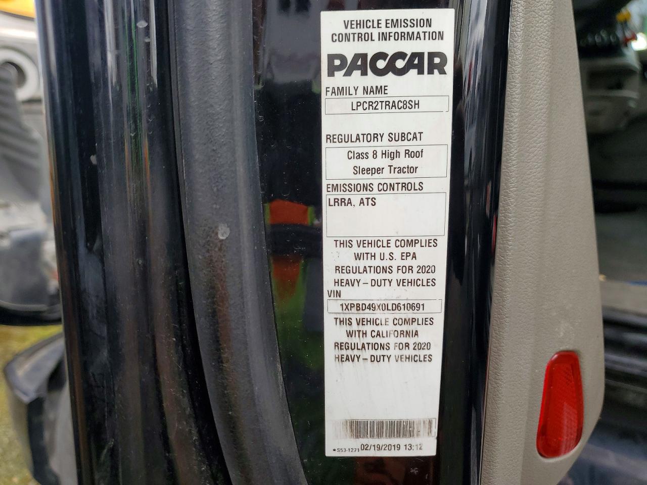 2020 PETERBILT All models VIN 1XPBD49X0LD610691 photo 9