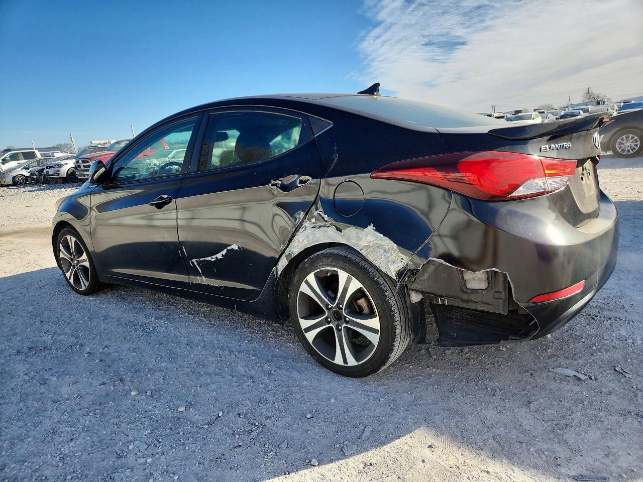 2015 Elantra VIN KMHDH4AH8FU342654 photo 2