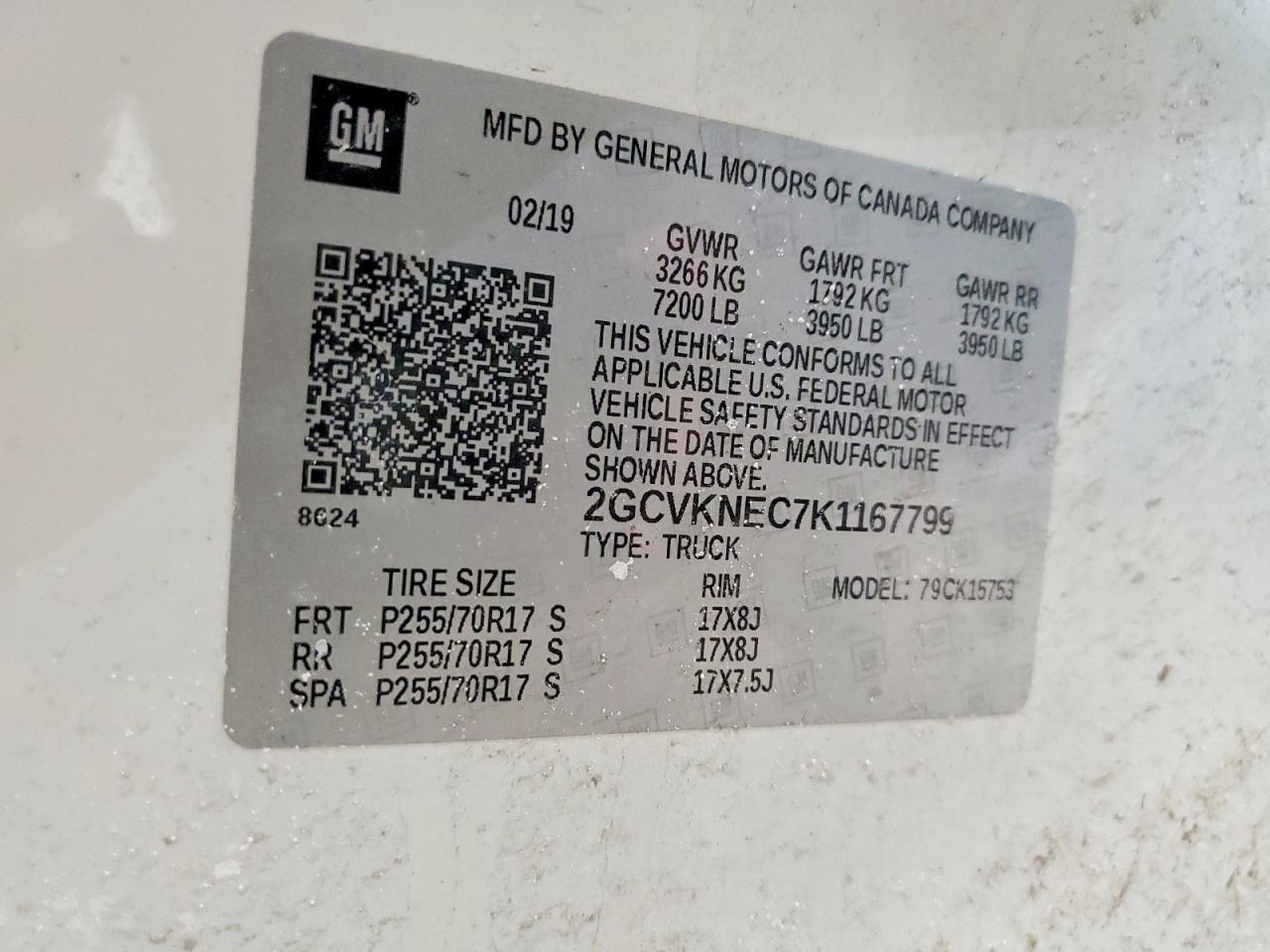 2019 Chevrolet All models VIN 2GCVKNEC7K1167799 photo 12