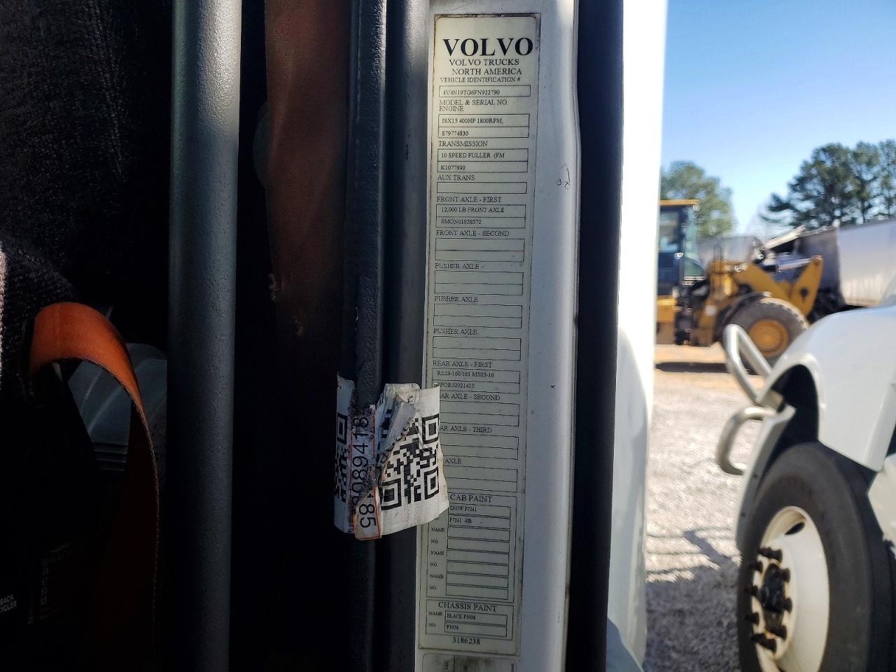 2015 Volvo All models VIN 4V4N19TG6FN922790 photo 10
