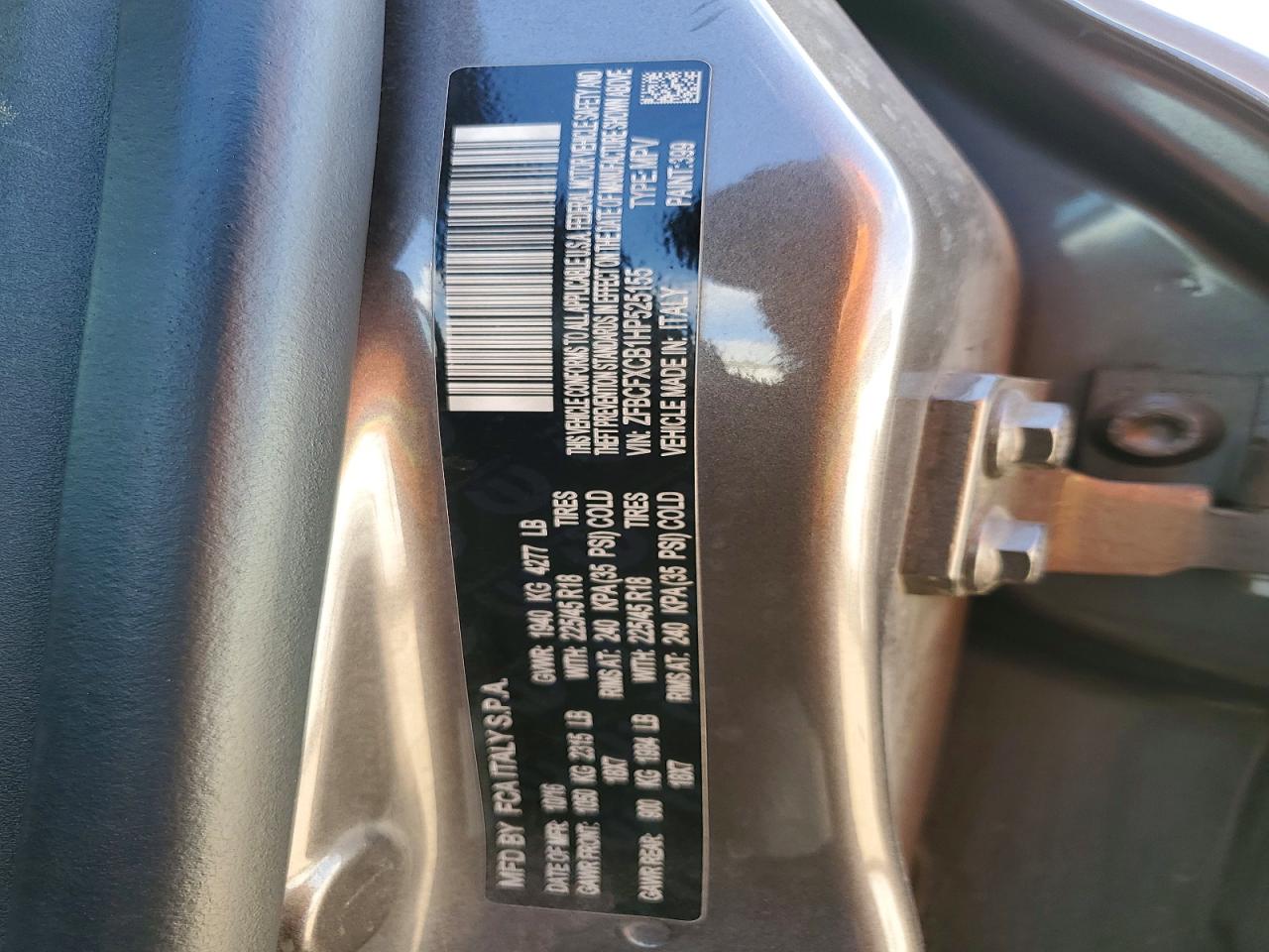 2017 Fiat 500 VIN ZFBCFXCB1HP525155 photo 12