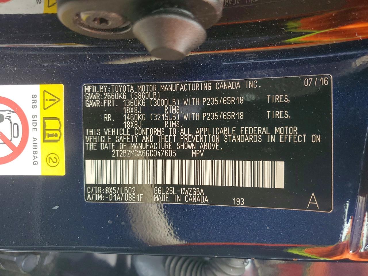 2016 Lexus Rx350 VIN 2T2BZMCA6GC047605 photo 12