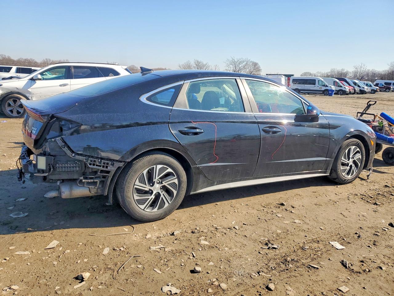 2021 Hyundai Sonata hybrid VIN KMHL24JJ8MA027593 photo 3