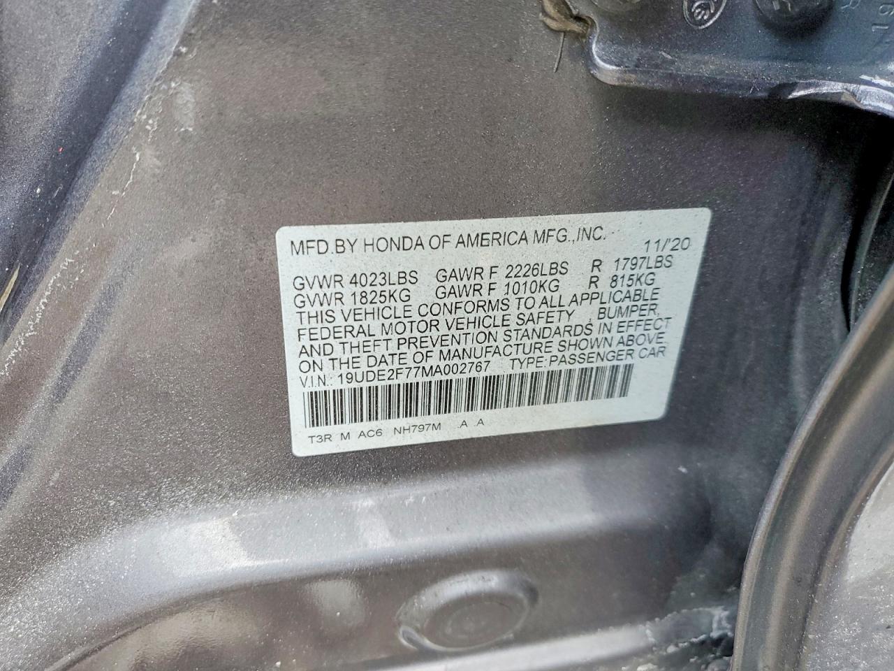 2021 Acura Ilx VIN 19UDE2F77MA002767 photo 12