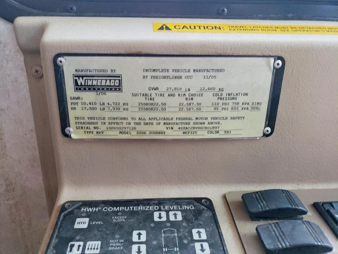 2006 FREIGHTLINER All other VIN 4UZACJBV86CX01897 photo 10