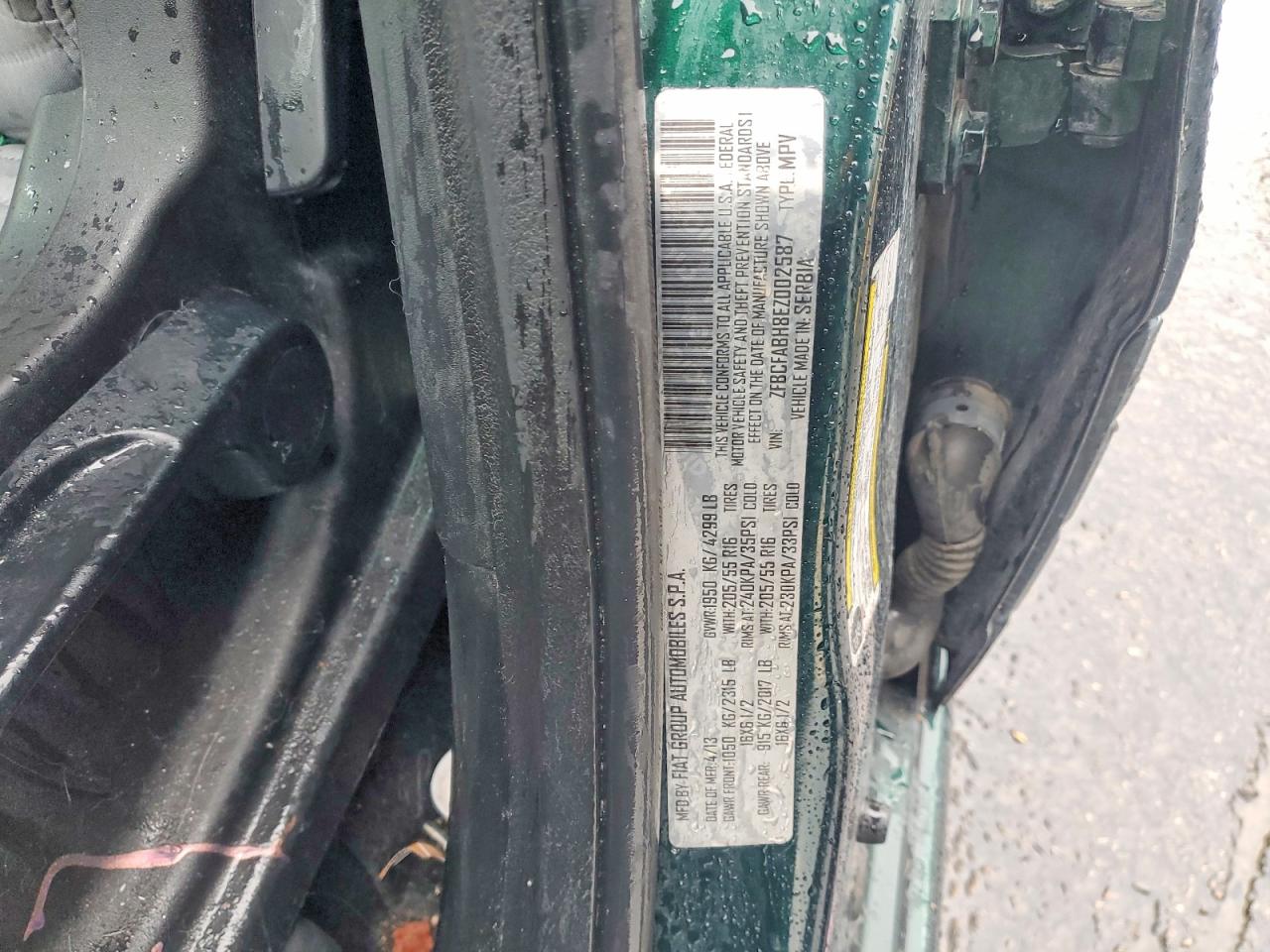 2018 Fiat 500l VIN ZFBCFABH8EZ002587 photo 12