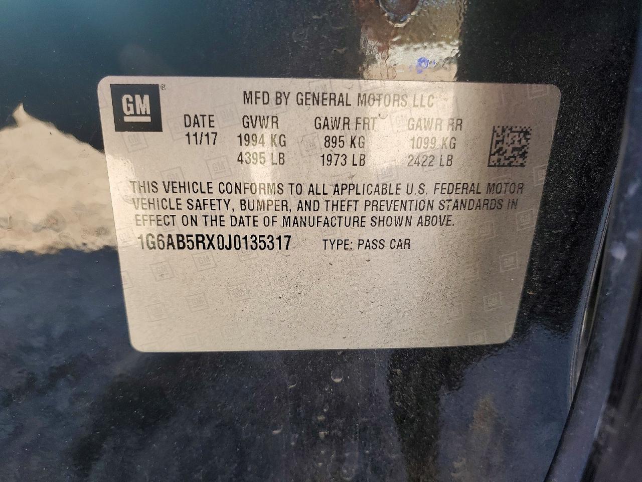 2018 Cadillac Ats VIN 1G6AB5RX0J0135317 photo 12