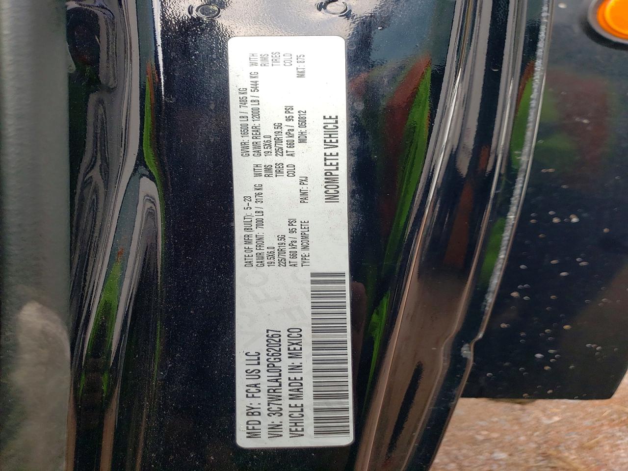 2023 Ram All models VIN 3C7WRLAL0PG620267 photo 12