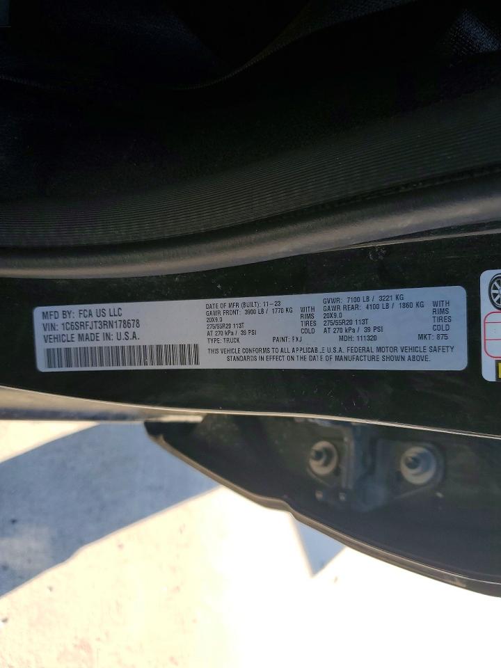 2024 RAM 1500 VIN 1C6SRFJT3RN178678 photo 12