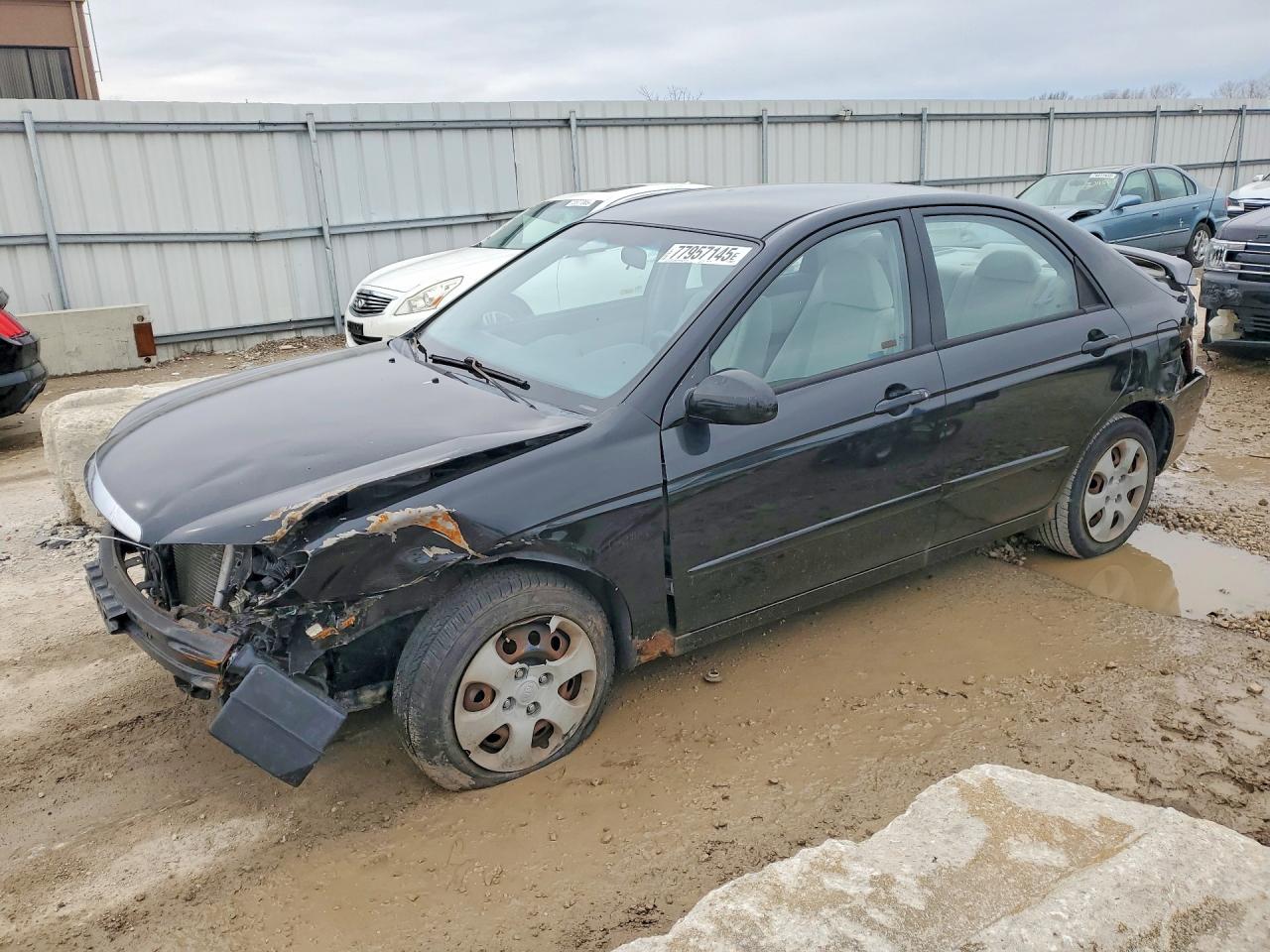 2005 Kia Spectra VIN KNAFE121755101261 photo 1