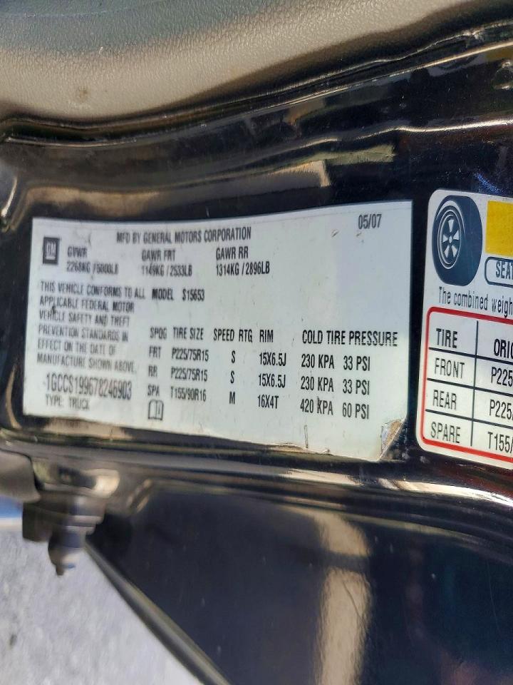 2007 CHEV Colorado VIN 1GCCS199678246903 photo 12