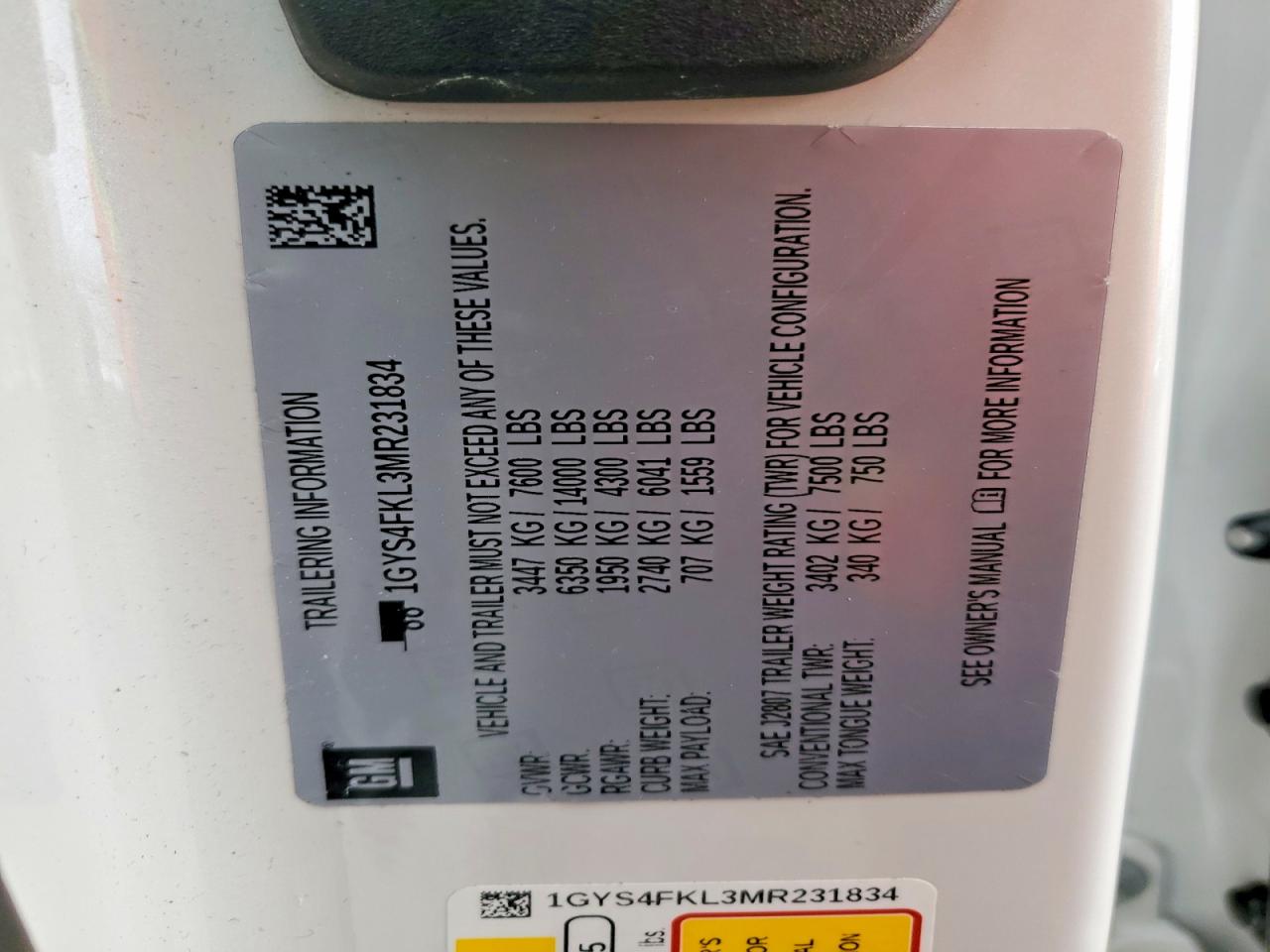 2021 Cadillac Escalade VIN 1GYS4FKL3MR231834 photo 12