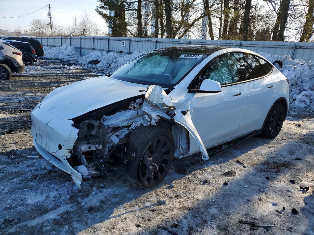 2020 Tesla Model y VIN 5YJYGDEE3LF037141 photo 1