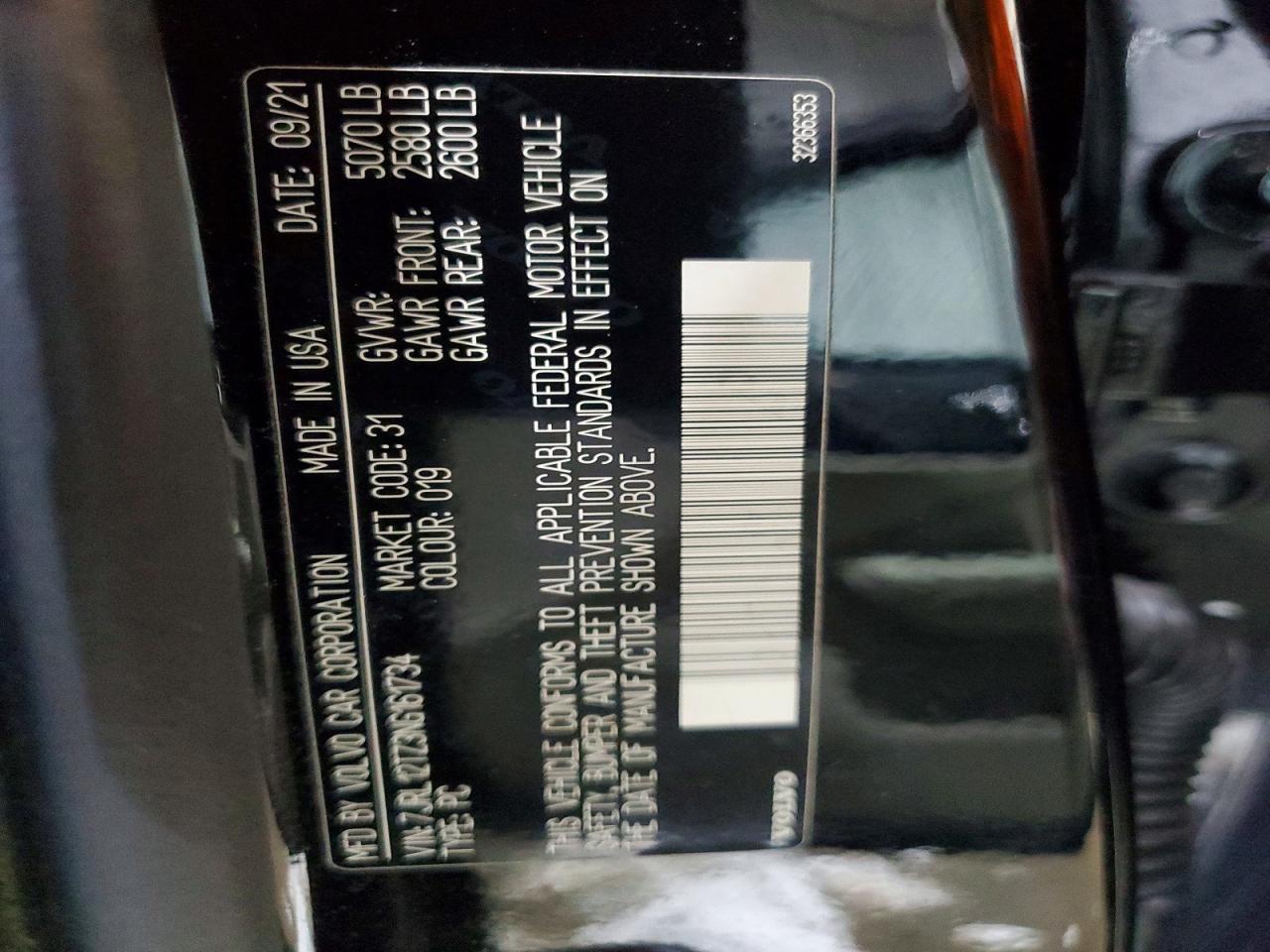 2022 Volvo S60 b5 mom VIN 7JRL12TZ3NG161734 photo 12