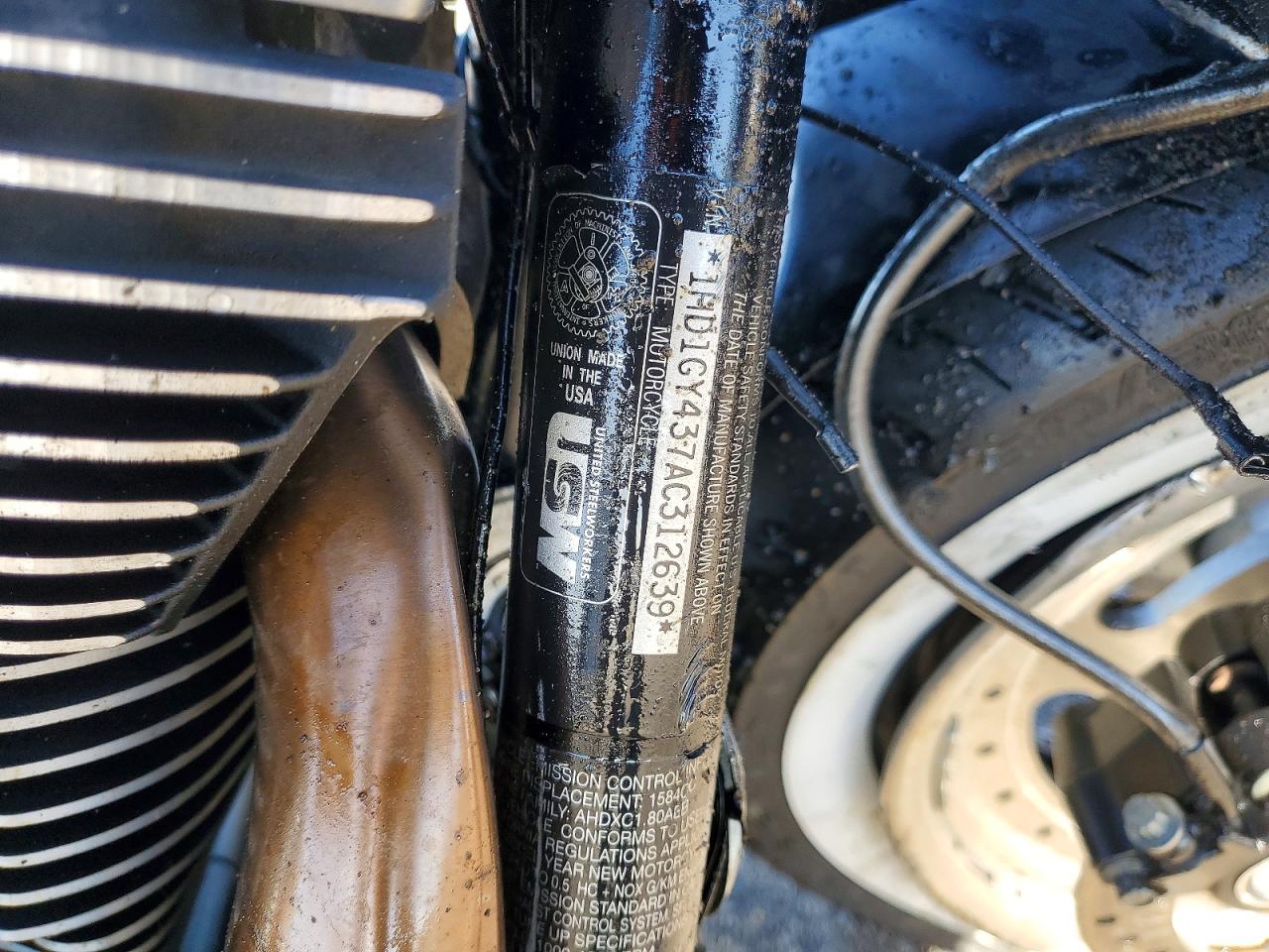 2010 HARLEY Fx VIN 1HD1GY437AC312639 photo 8