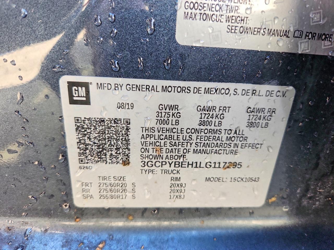 2020 Chevrolet All models VIN 3GCPYBEH1LG117295 photo 12