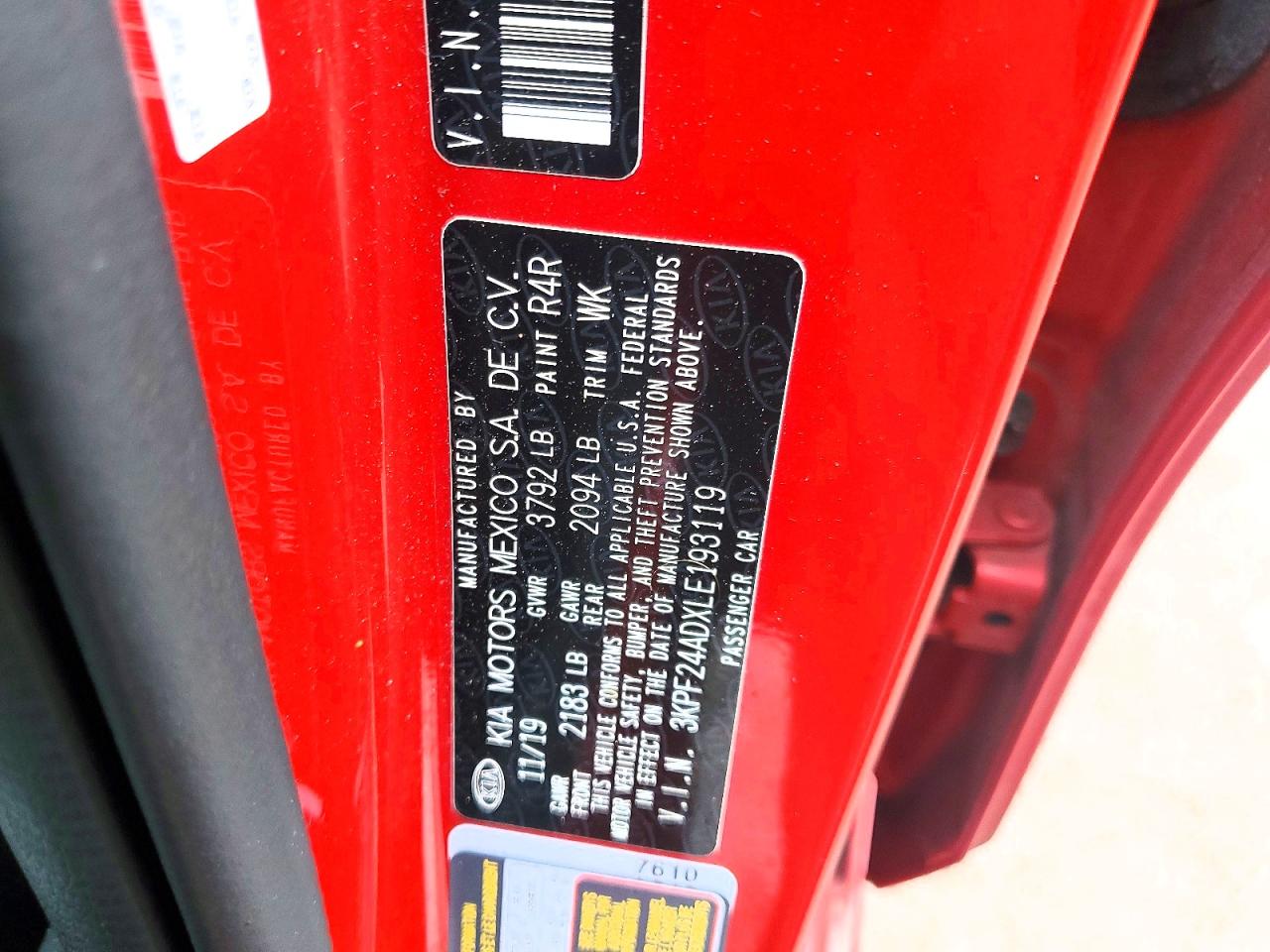 2020 Kia Forte VIN 3KPF24ADXLE193119 photo 12