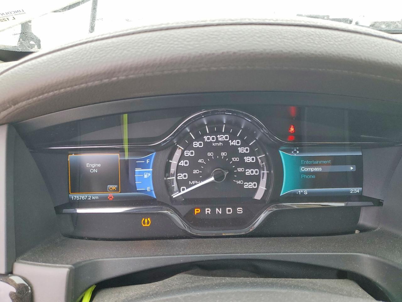 2014 LINCOLN Mks VIN 1LNHL9EK9EG609445 photo 9