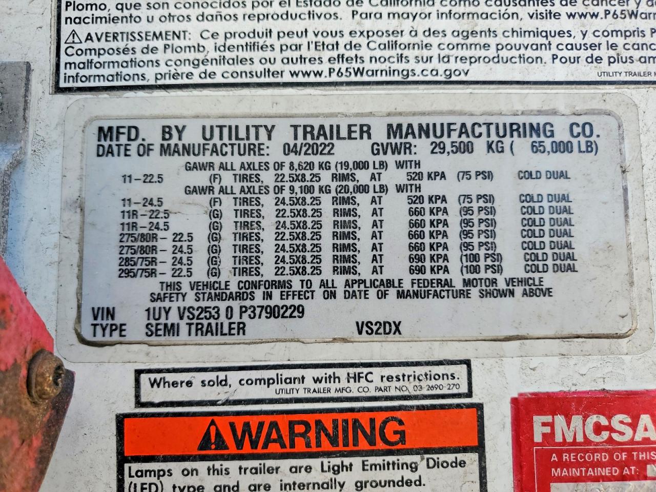 2023 UTILITY All models VIN 1UYVS2530P3790229 photo 10