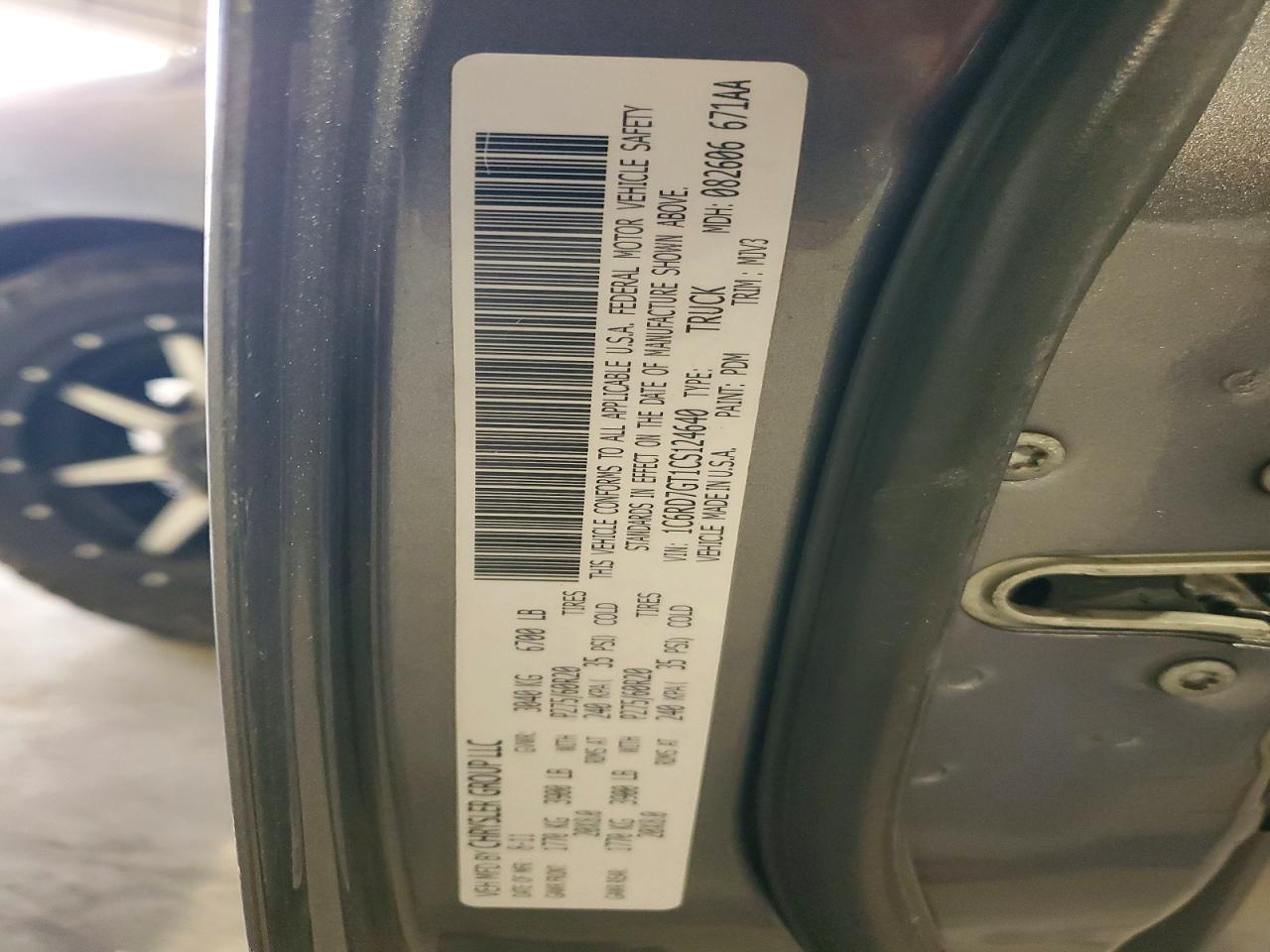 2012 Dodge Ram 1500 VIN 1C6RD7GT1CS124640 photo 12