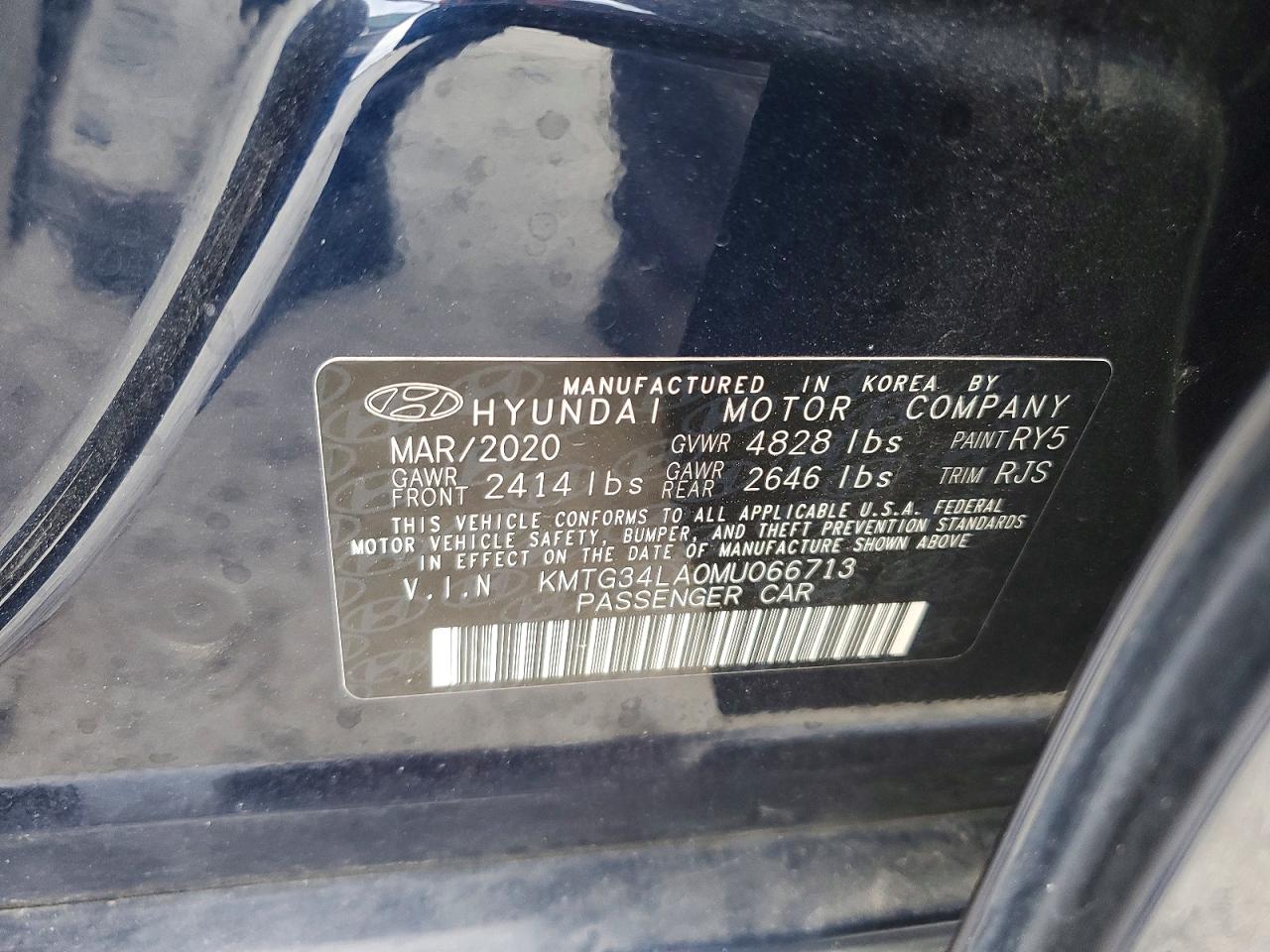 2021 Genesis G70 VIN KMTG34LA0MU066713 photo 12