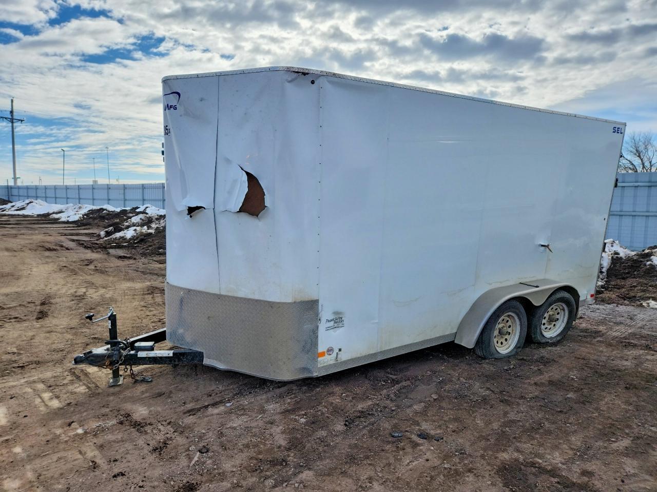 2022 SHARP 7X14'TA SEL ENCLOSED CARGO TRAILER VIN 1S9BE1427N1870266 photo 2