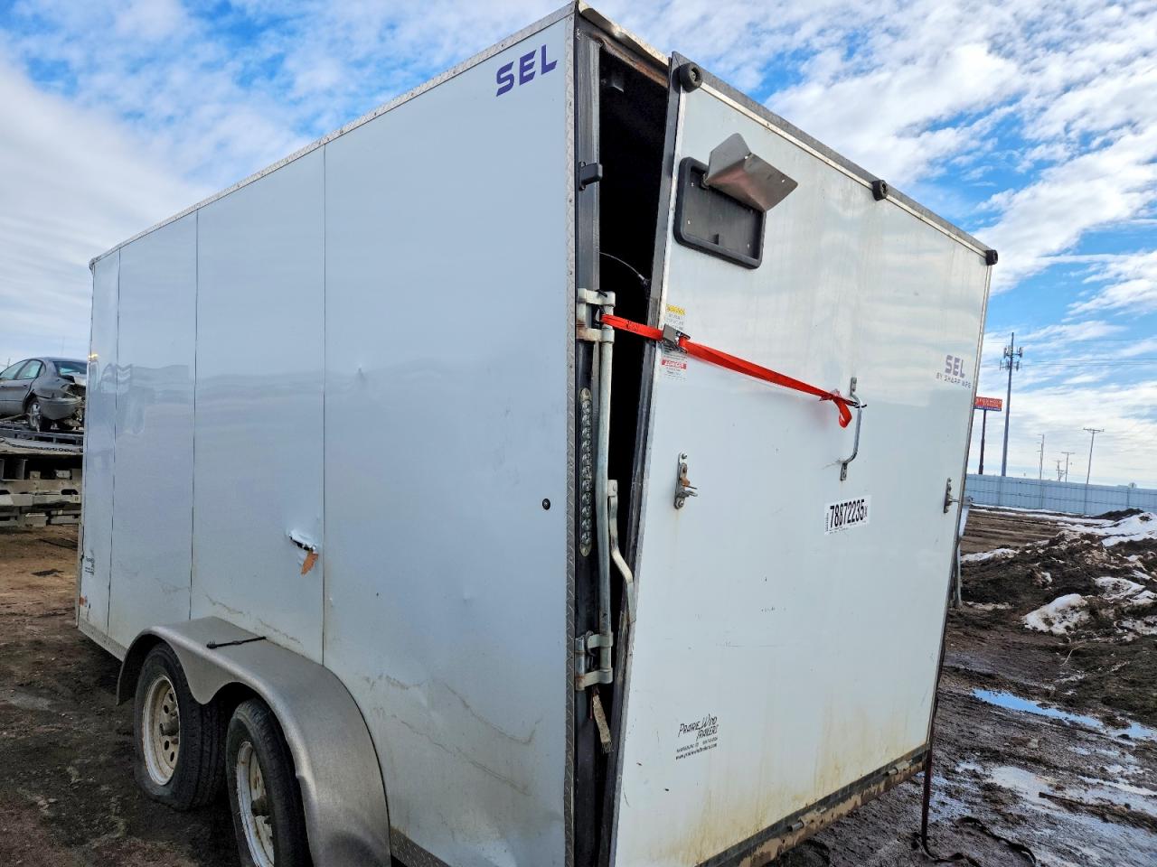 2022 SHARP 7X14'TA SEL ENCLOSED CARGO TRAILER VIN 1S9BE1427N1870266 photo 3