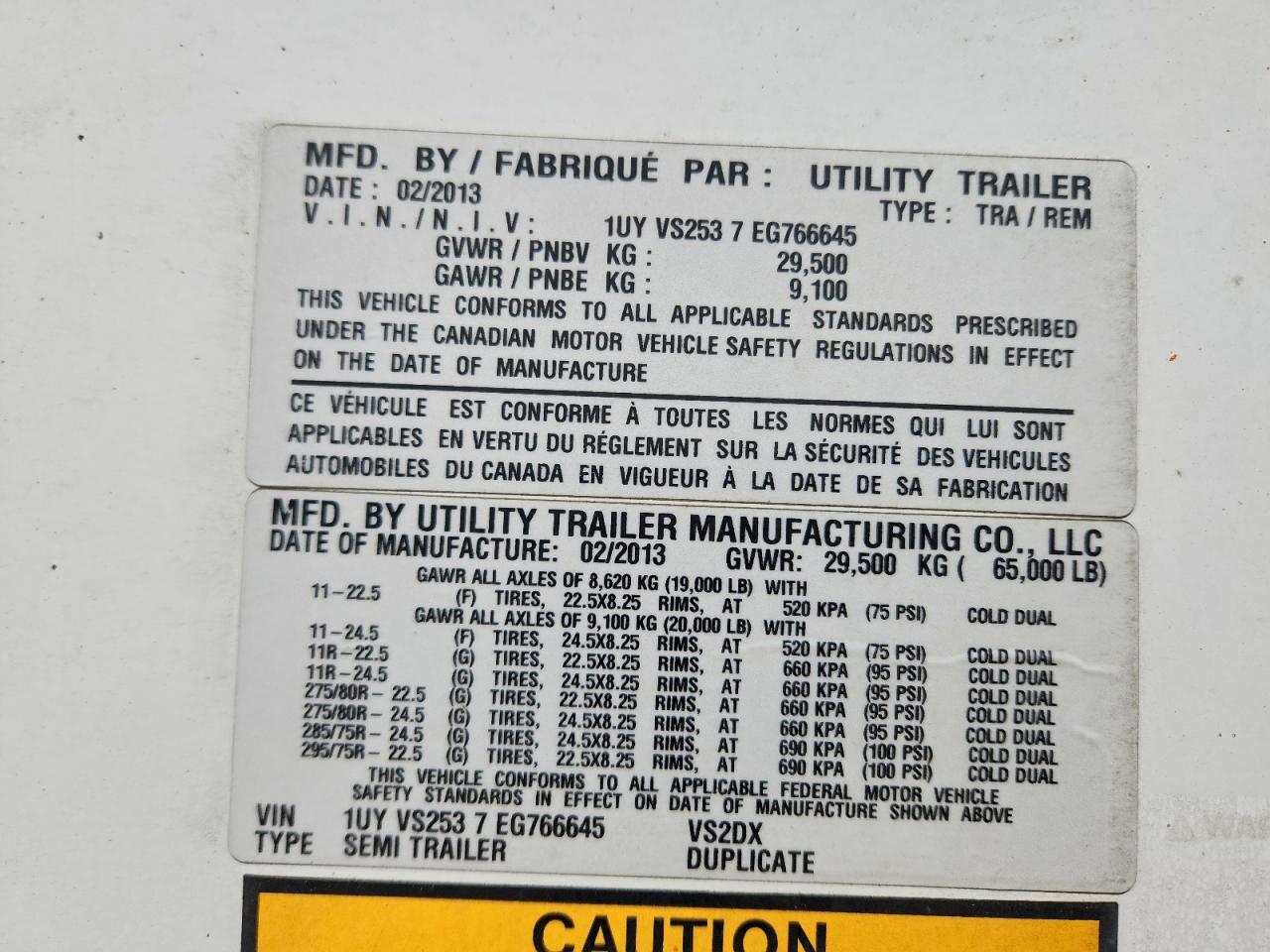 2014 UTILITY All models VIN 1UYVS2537EG766645 photo 10