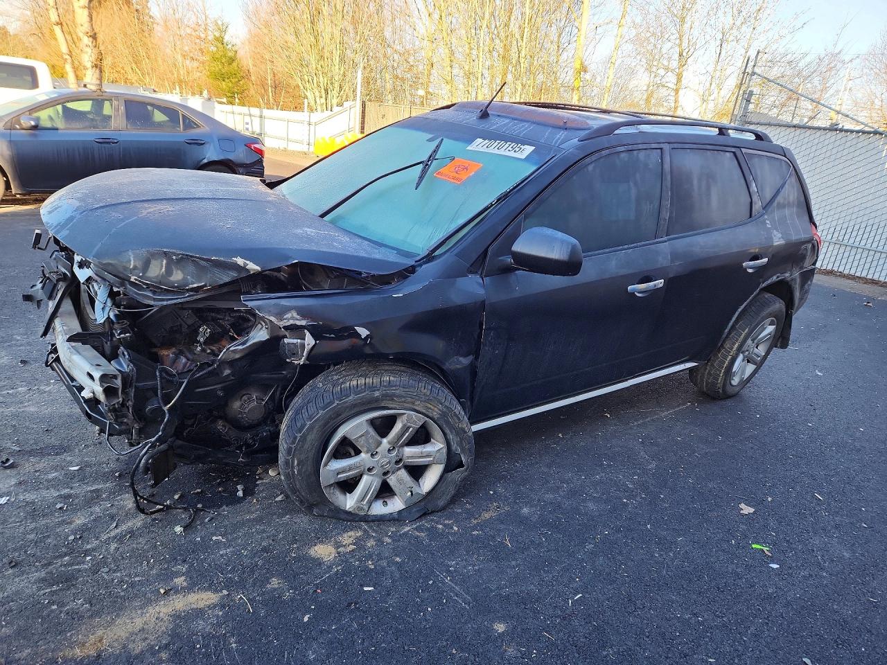 2007 NISS Murano VIN JN8AZ08W17W625411 photo 1