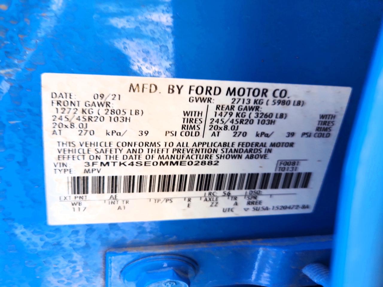 2021 Ford Mustang VIN 3FMTK4SE0MME02882 photo 12