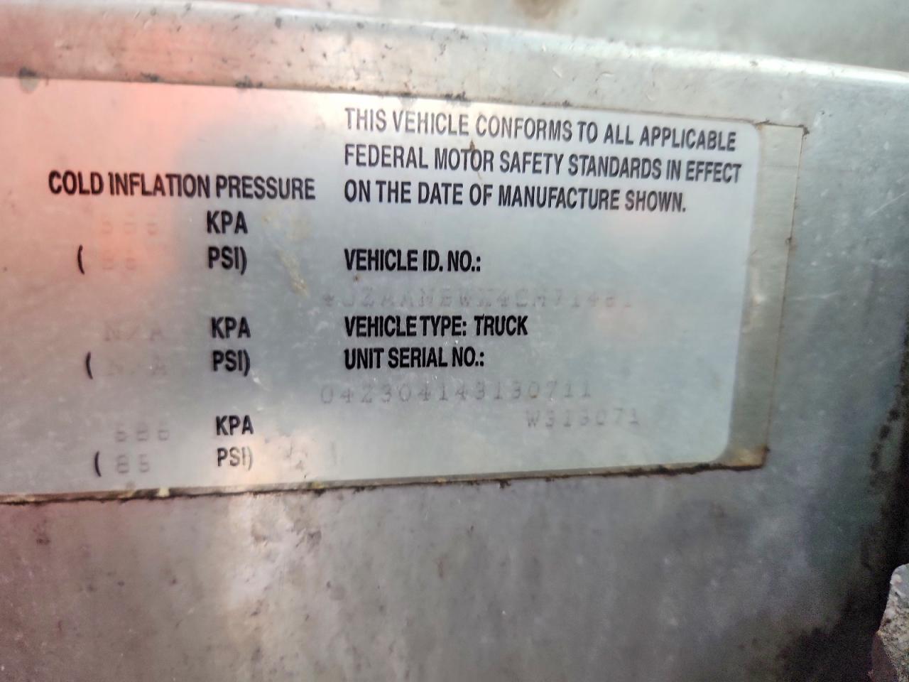 2004 FREIGHTLINER All other VIN 4UZAANBWX4CM71461 photo 12
