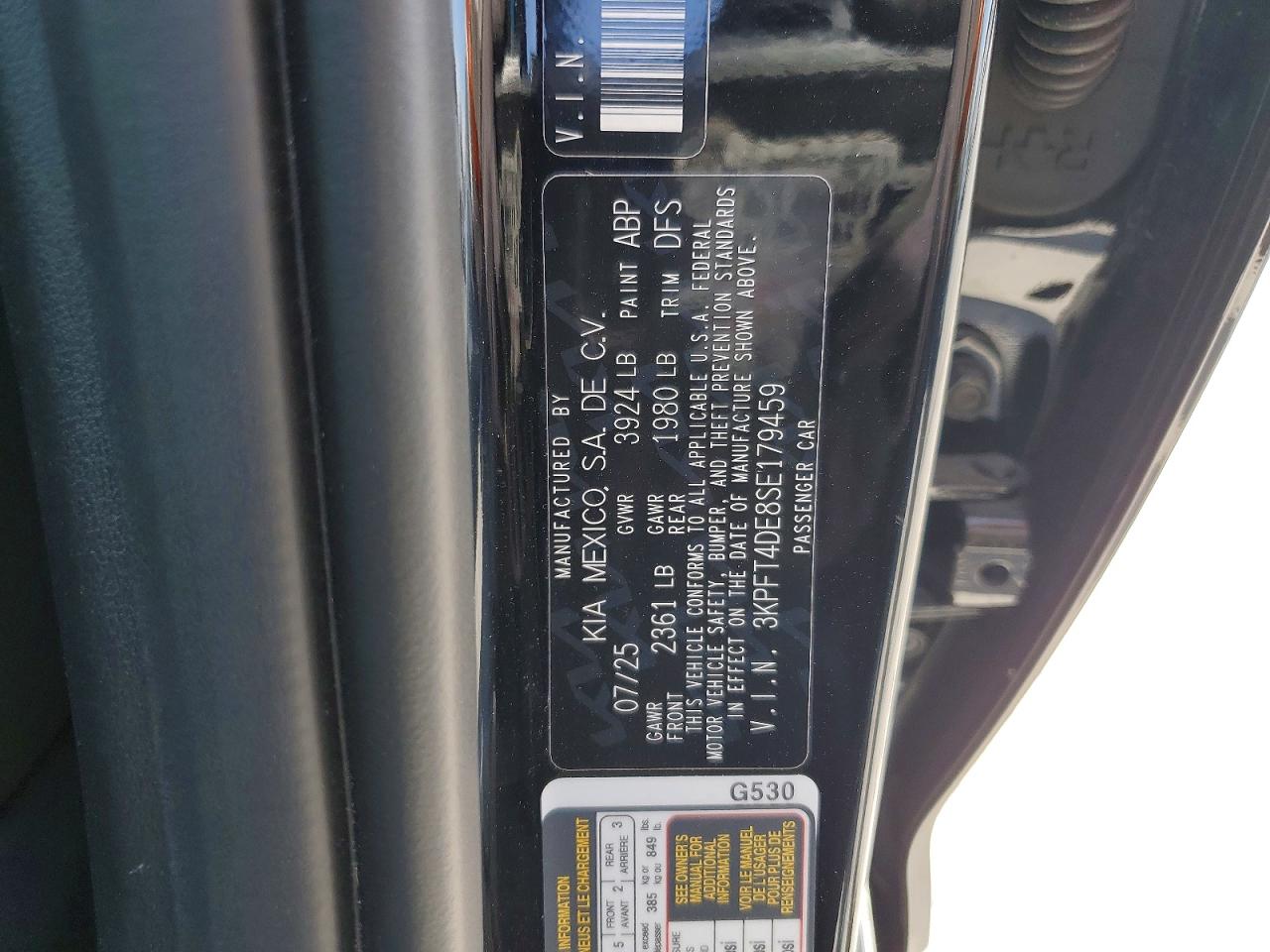 2025 Kia K4 lx VIN 3KPFT4DE8SE179459 photo 12