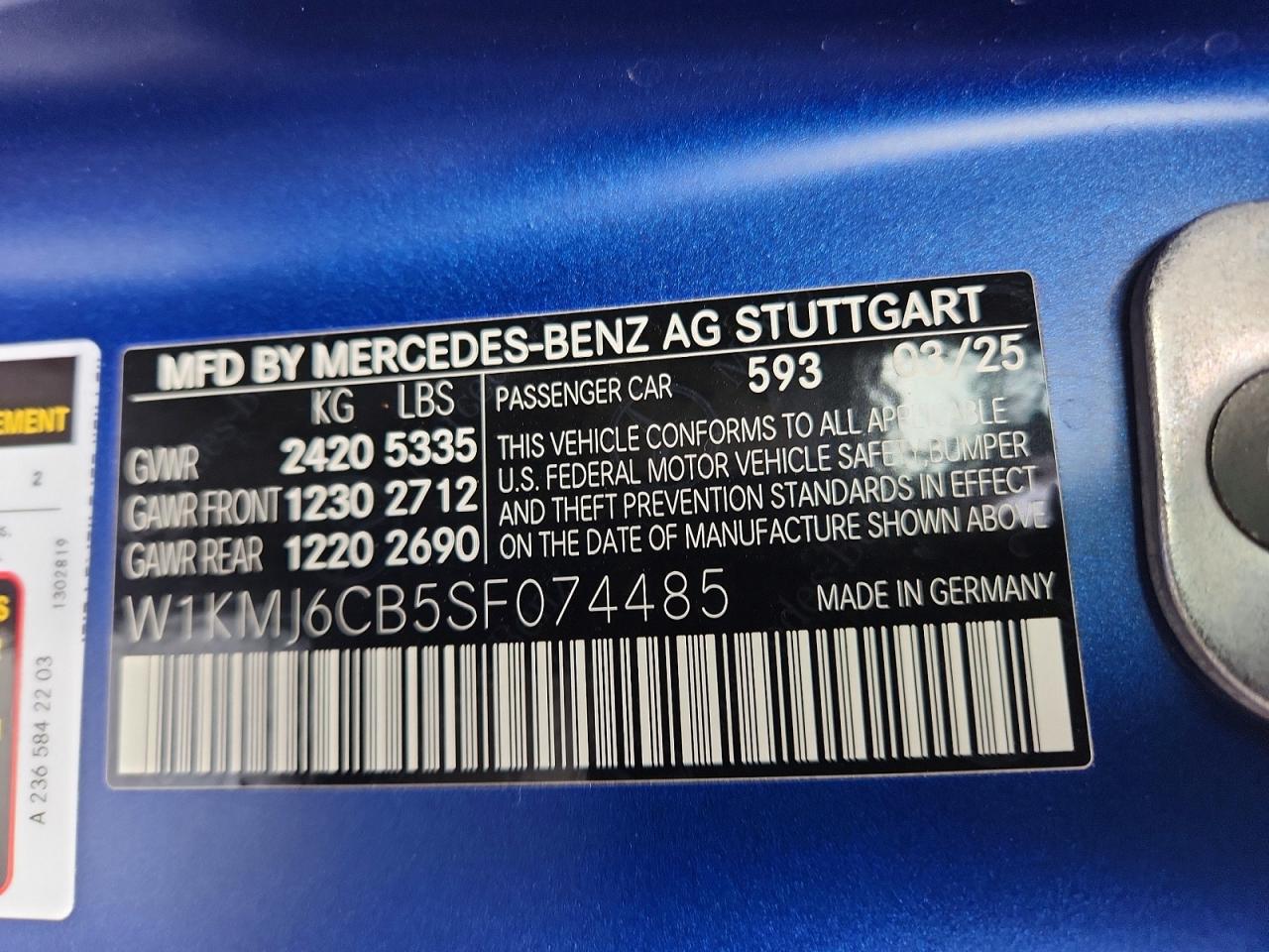 2025 Mercedes-Benz All other VIN W1KMJ6CB5SF074485 photo 12