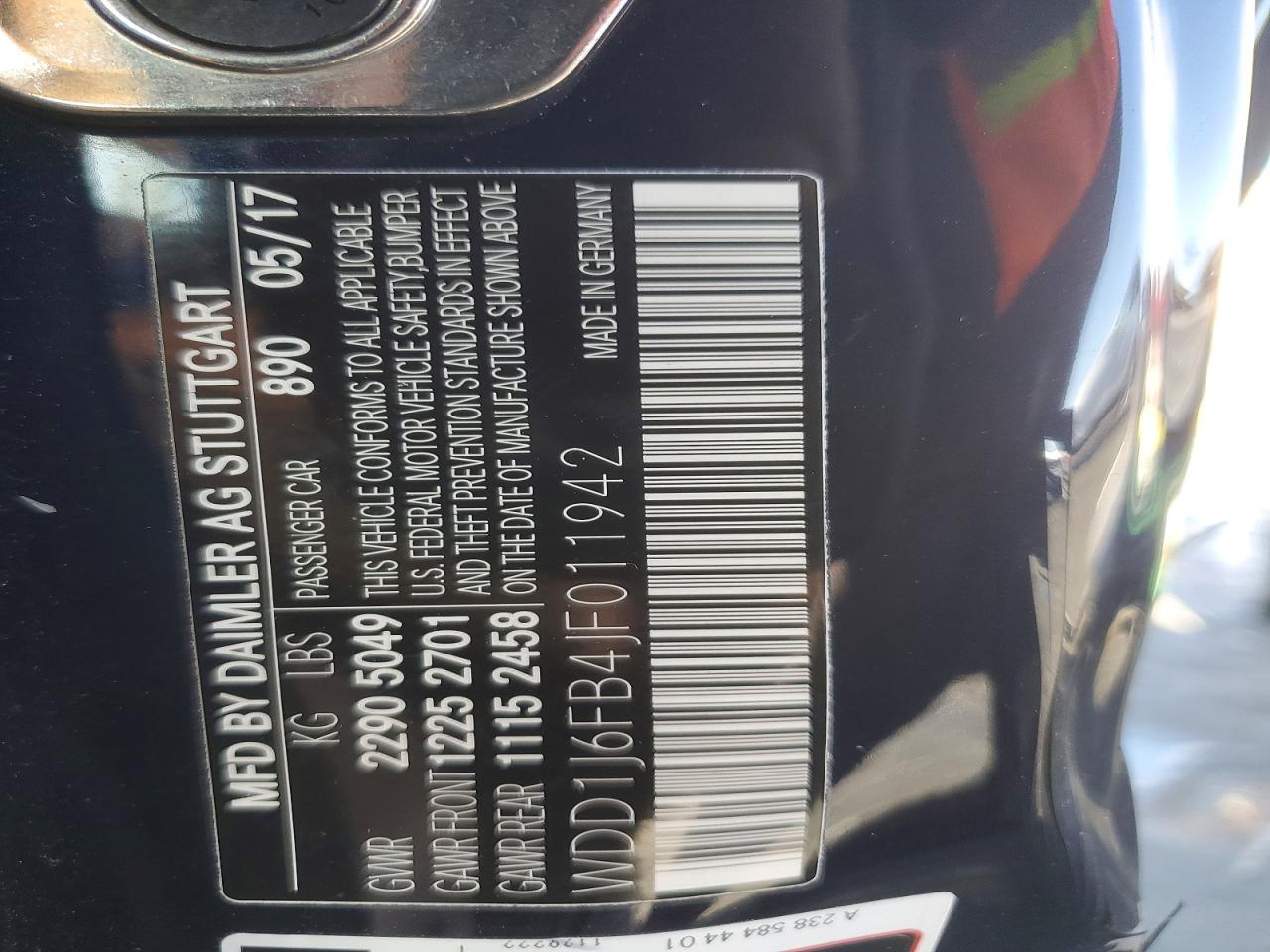 2018 Mercedes-Benz E-class VIN WDD1J6FB4JF011942 photo 12