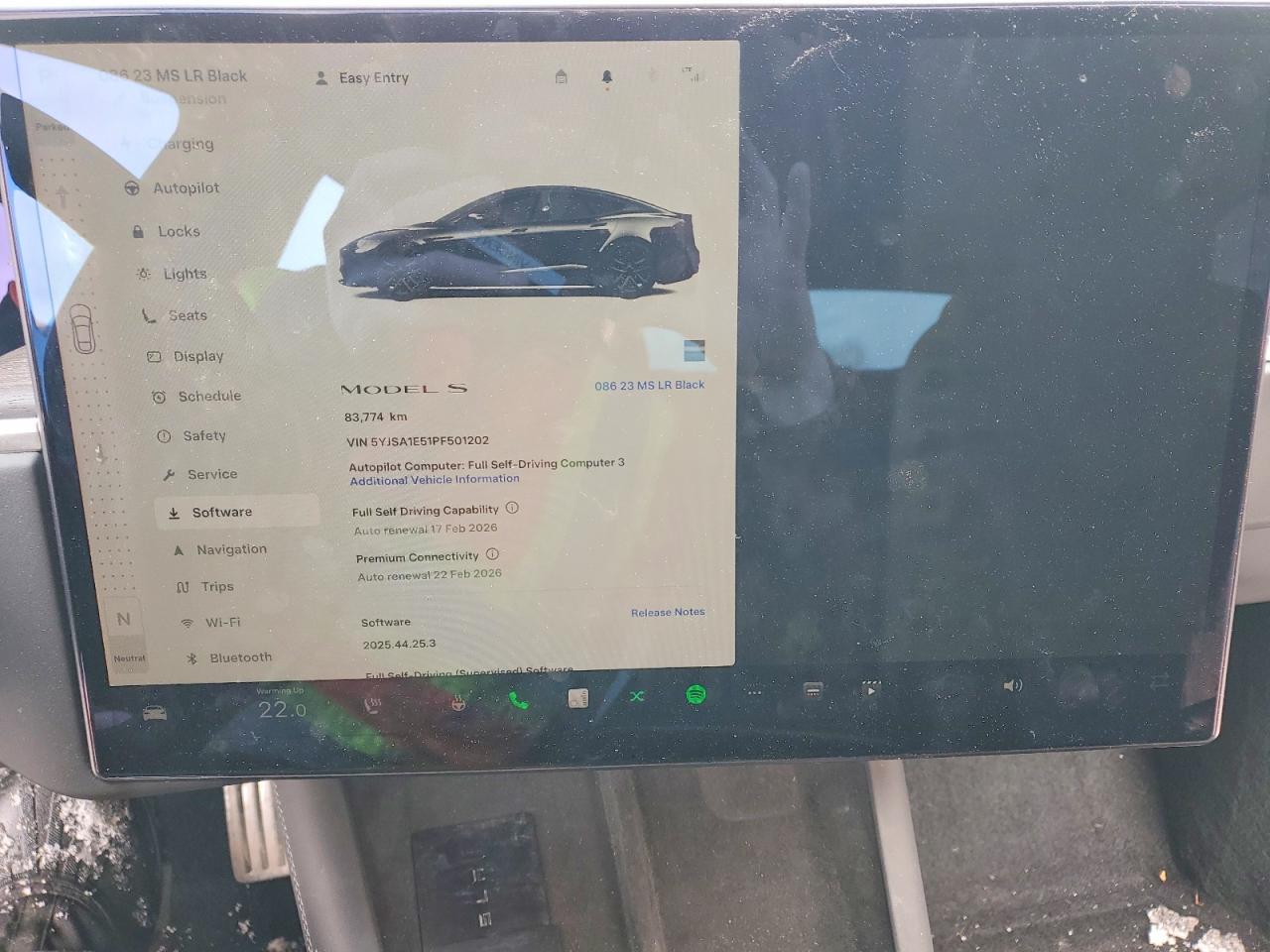 2023 Tesla Model s VIN 5YJSA1E51PF501202 photo 9