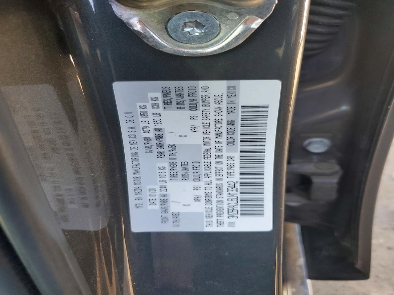 2020 Mazda 3 VIN 3MZBPACL6LM133442 photo 12