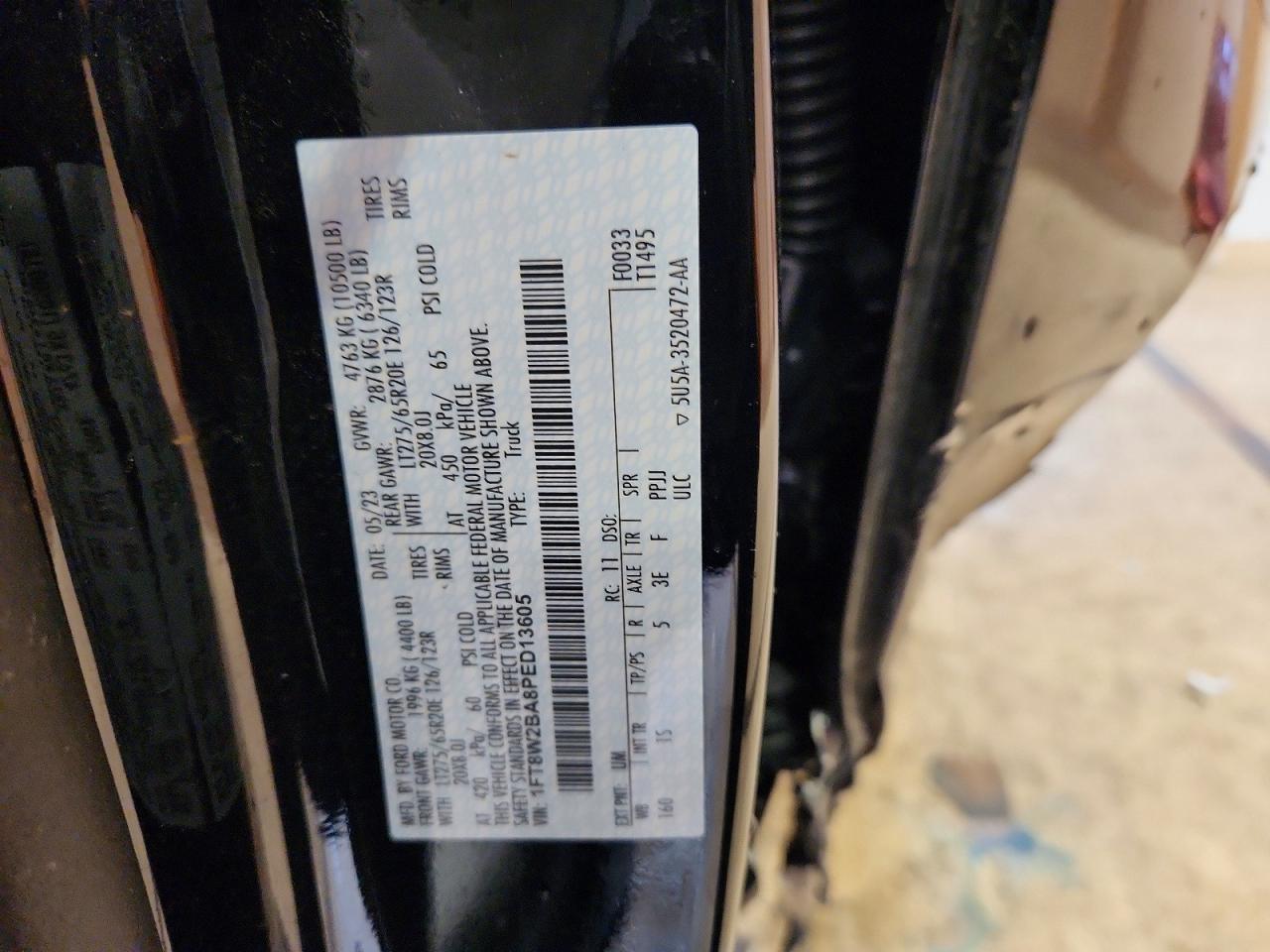 2023 Ford F250 VIN 1FT8W2BA8PED13605 photo 12