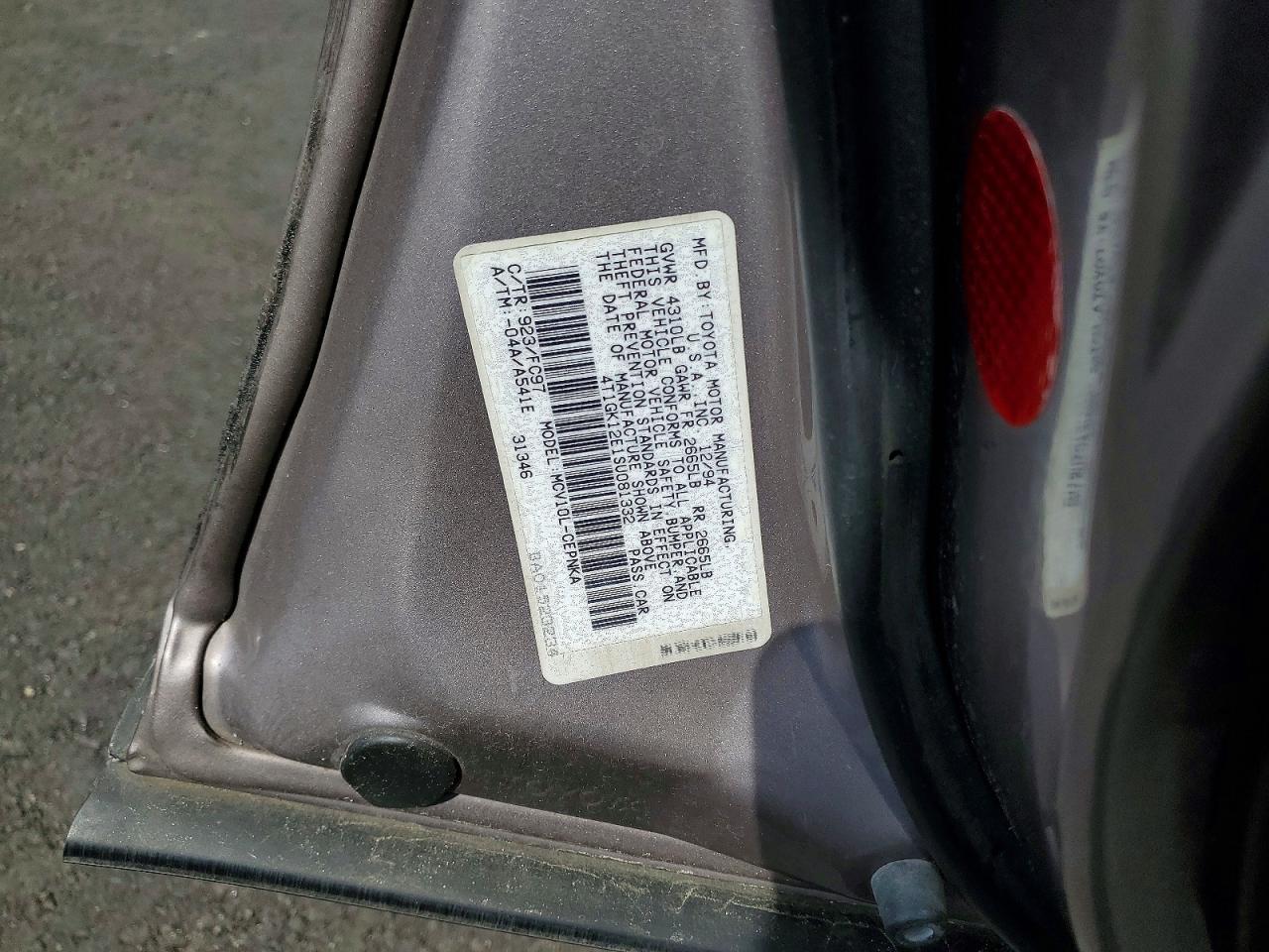 1995 Toyota Camry VIN 4T1GK12E1SU081332 photo 12