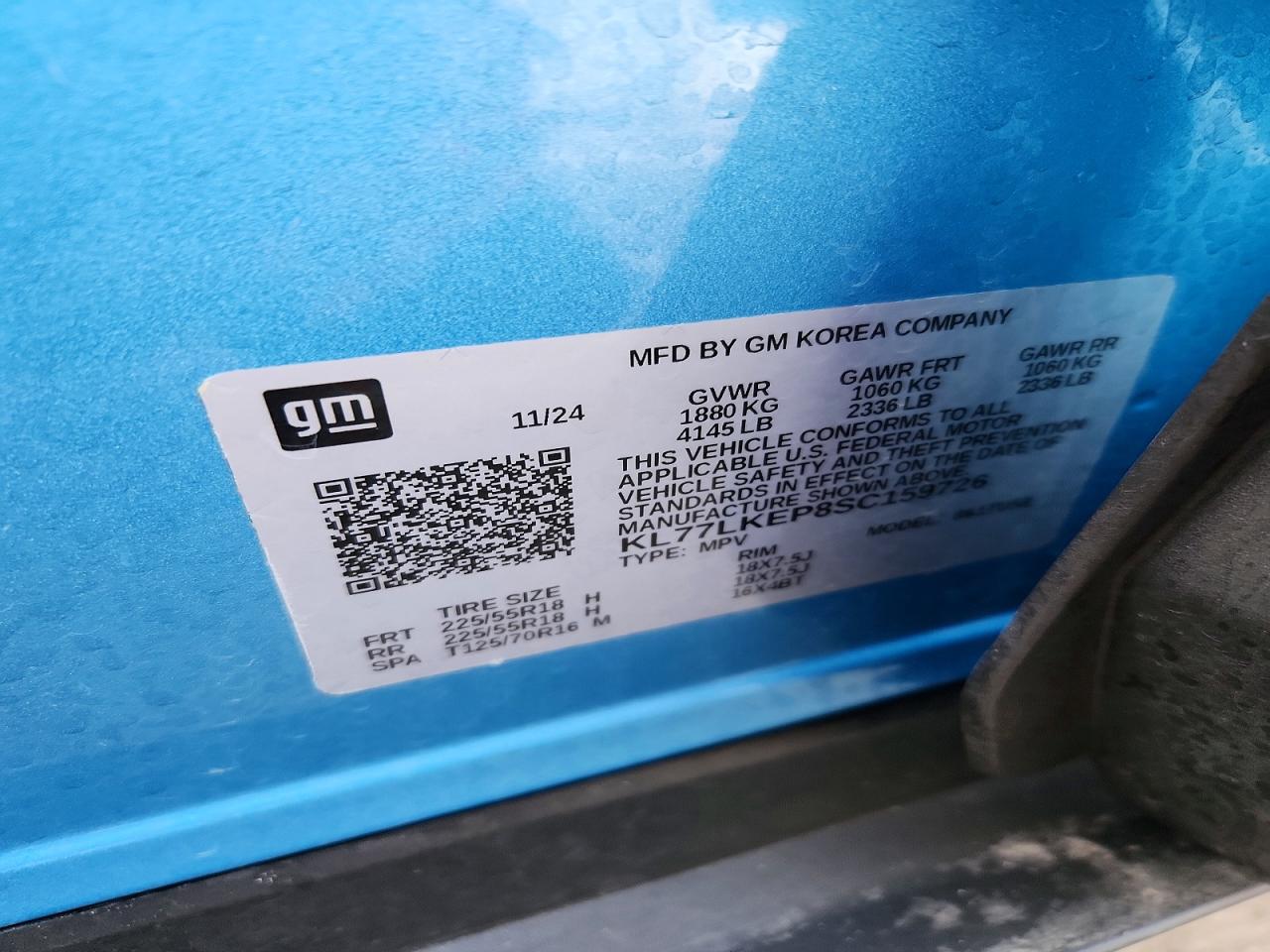 2025 Chevrolet Trax activ VIN KL77LKEP8SC159726 photo 12