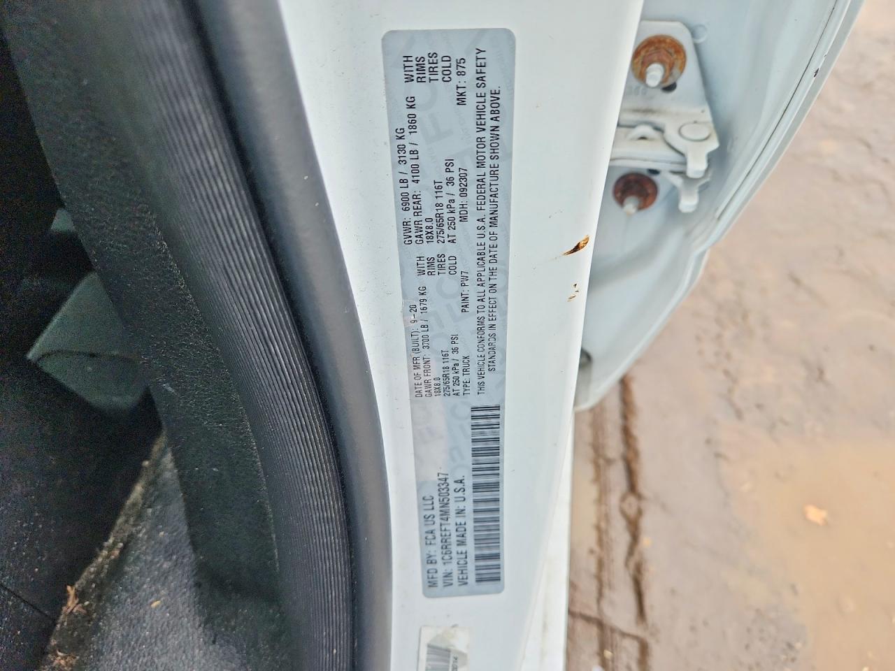 2021 Ram 1500 VIN 1C6RREFT4MN503347 photo 12