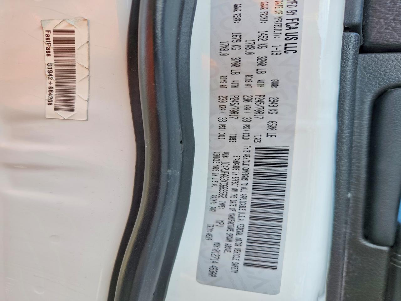 2019 Jeep Grand cher VIN 1C4RJFAG3KC669562 photo 12