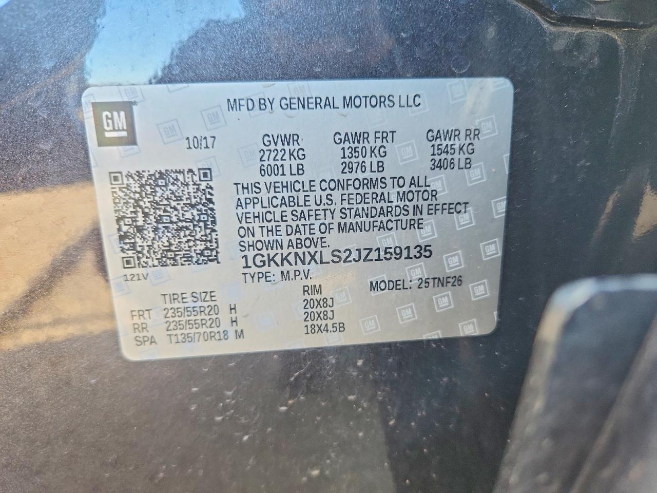 2018 GMC Acadia den VIN 1GKKNXLS2JZ159135 photo 12