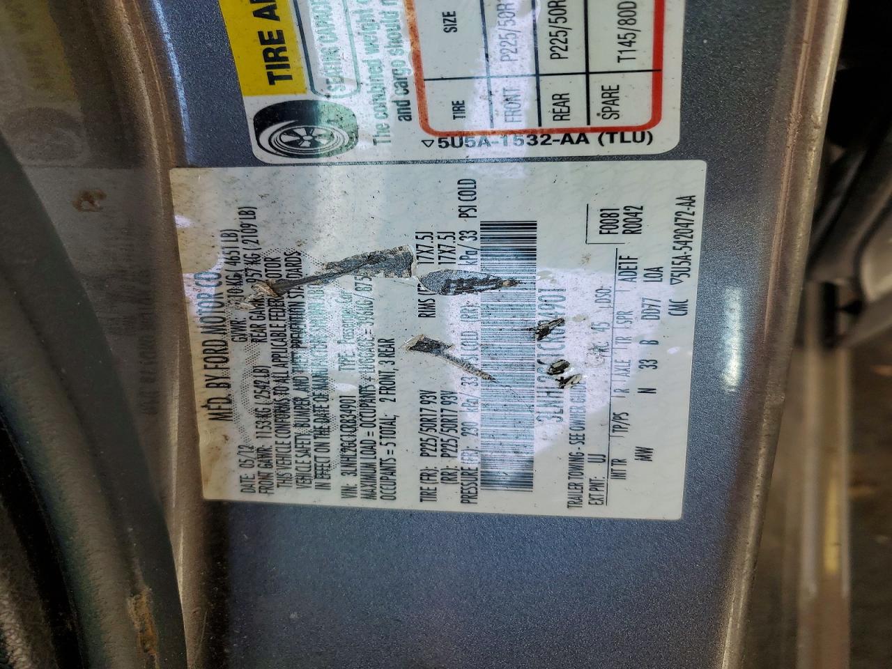 2012 Lincoln Mkz VIN 3LNHL2GC1CR834901 photo 12