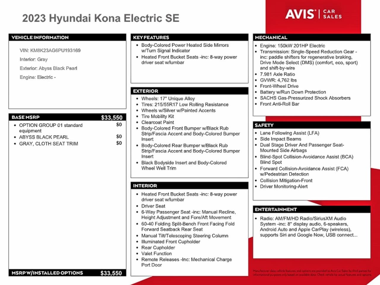 2023 Hyundai Kona electric VIN KM8K23AG6PU193169 photo 12
