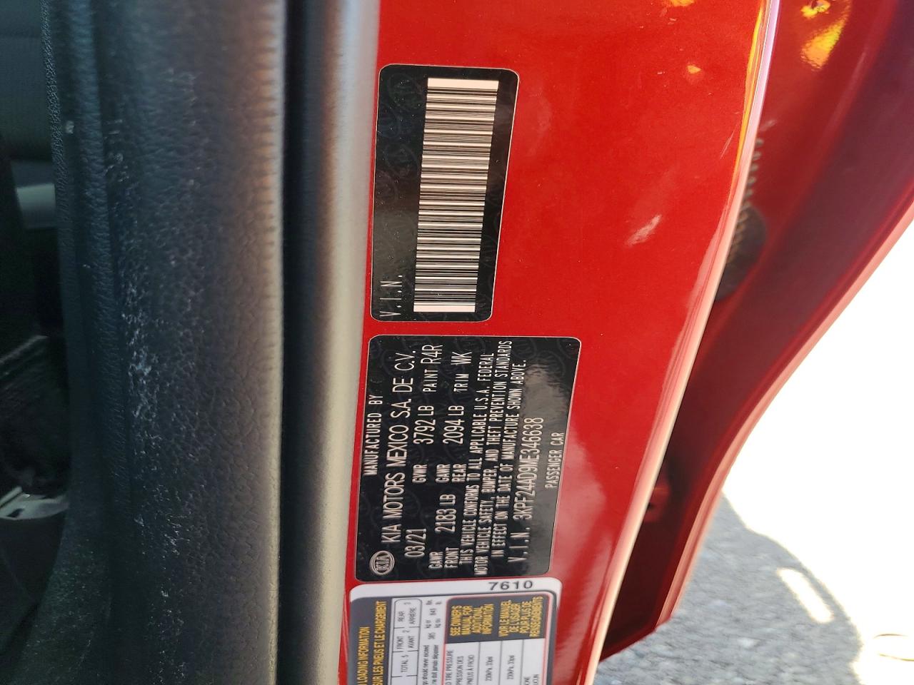 2021 Kia Forte VIN 3KPF24AD9ME346638 photo 12